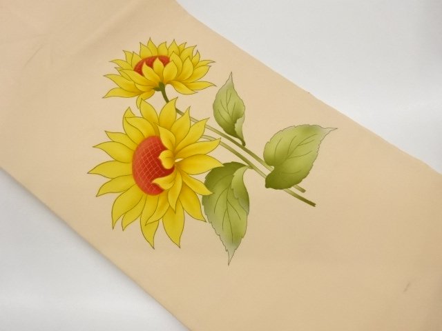JAPANESE KIMONO / NAGOYA OBI / SHIOZE KINSAI / SUN FLOWER